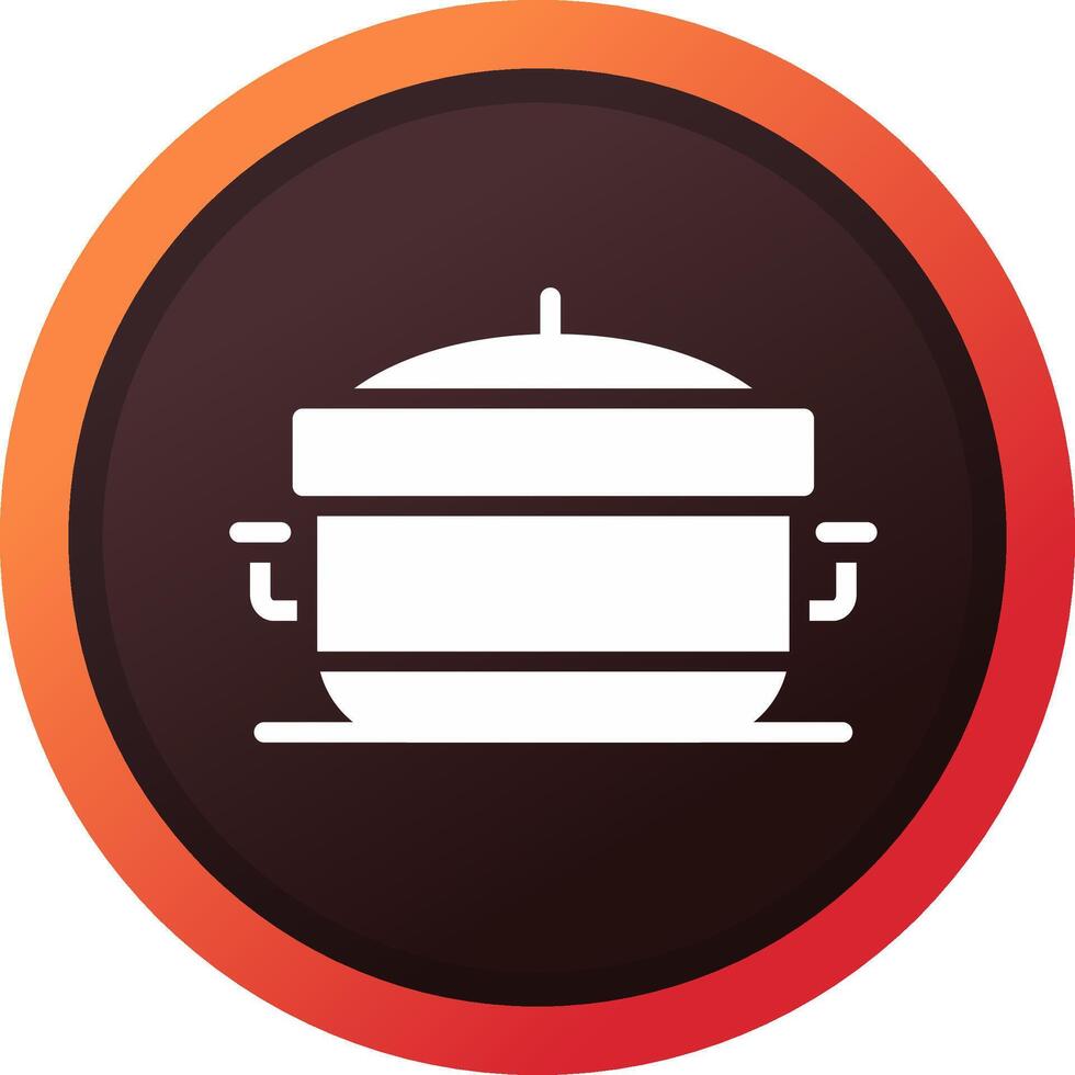 Cooking Pot Creative Icon Design vector