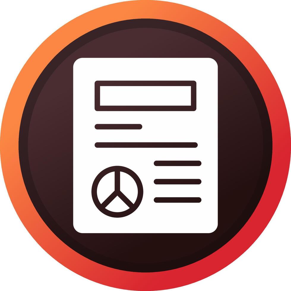 Peace Treaty Creative Icon Design vector