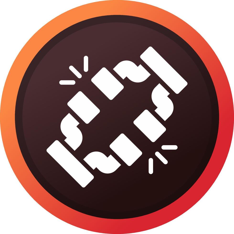 Broken Wire Creative Icon Design vector