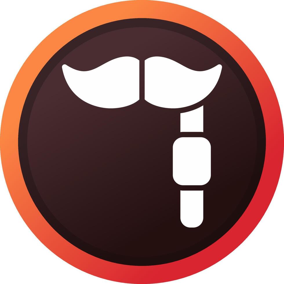 diseño de icono creativo de bigote vector