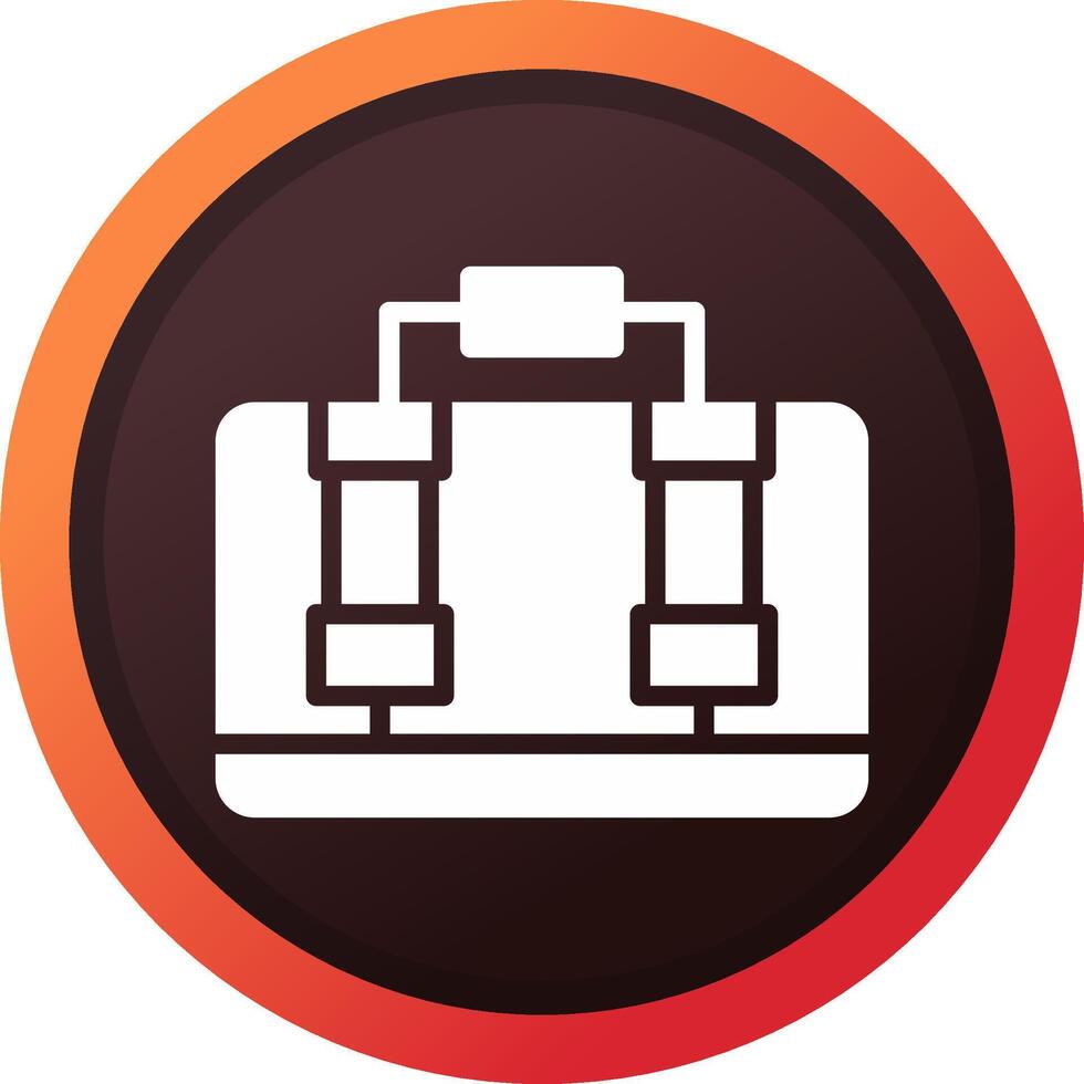 Suitcase Creative Icon Design vector