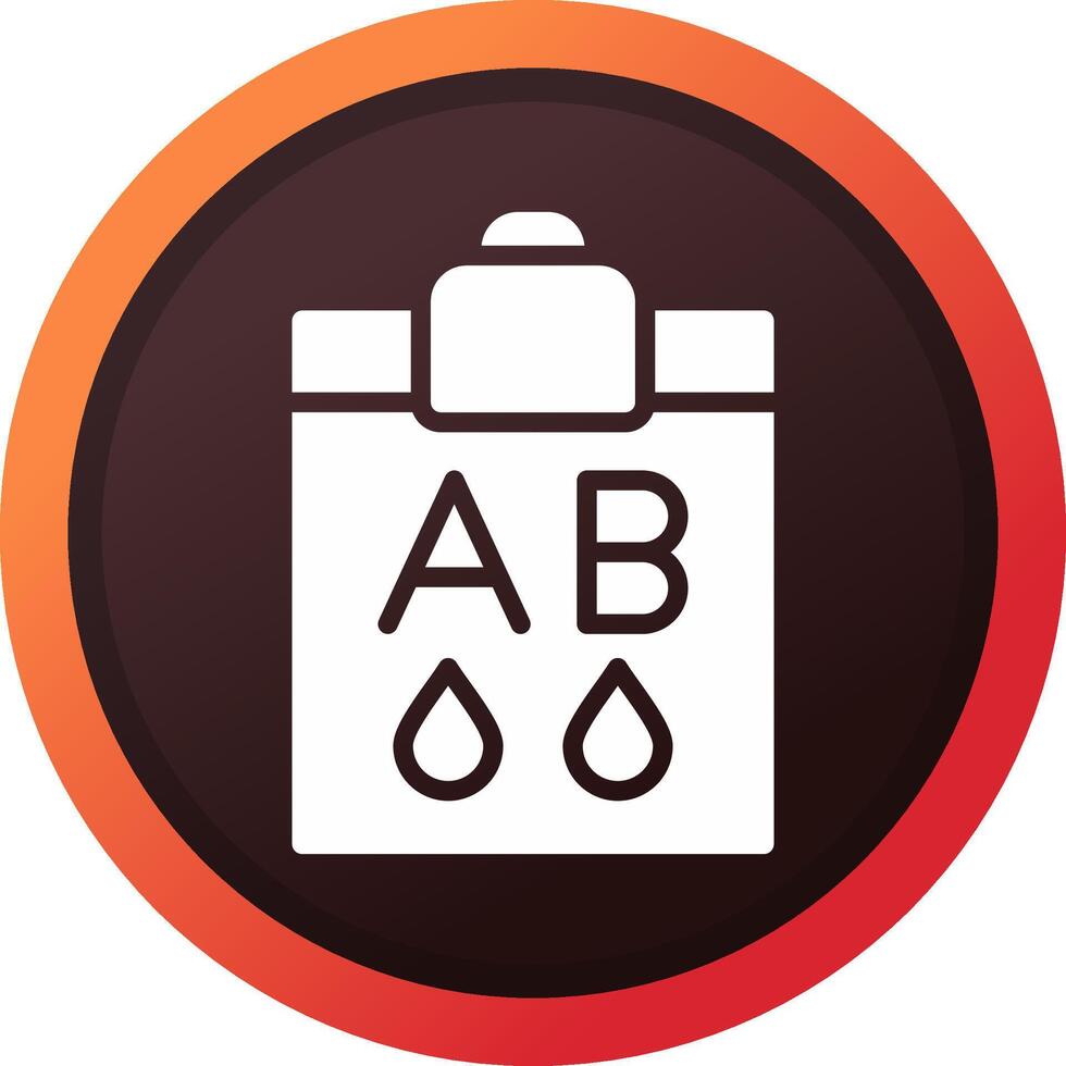 Blood Type Ab Creative Icon Design vector