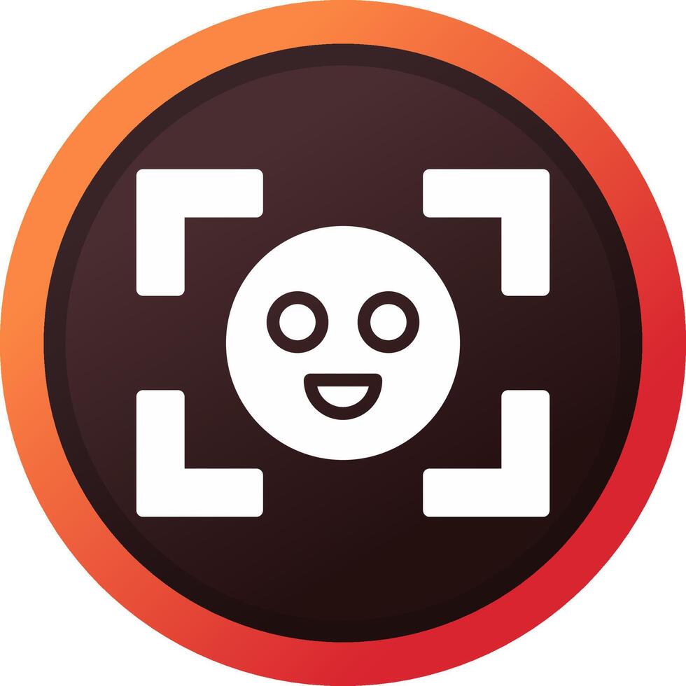 Face Detection Creative Icon Design vector