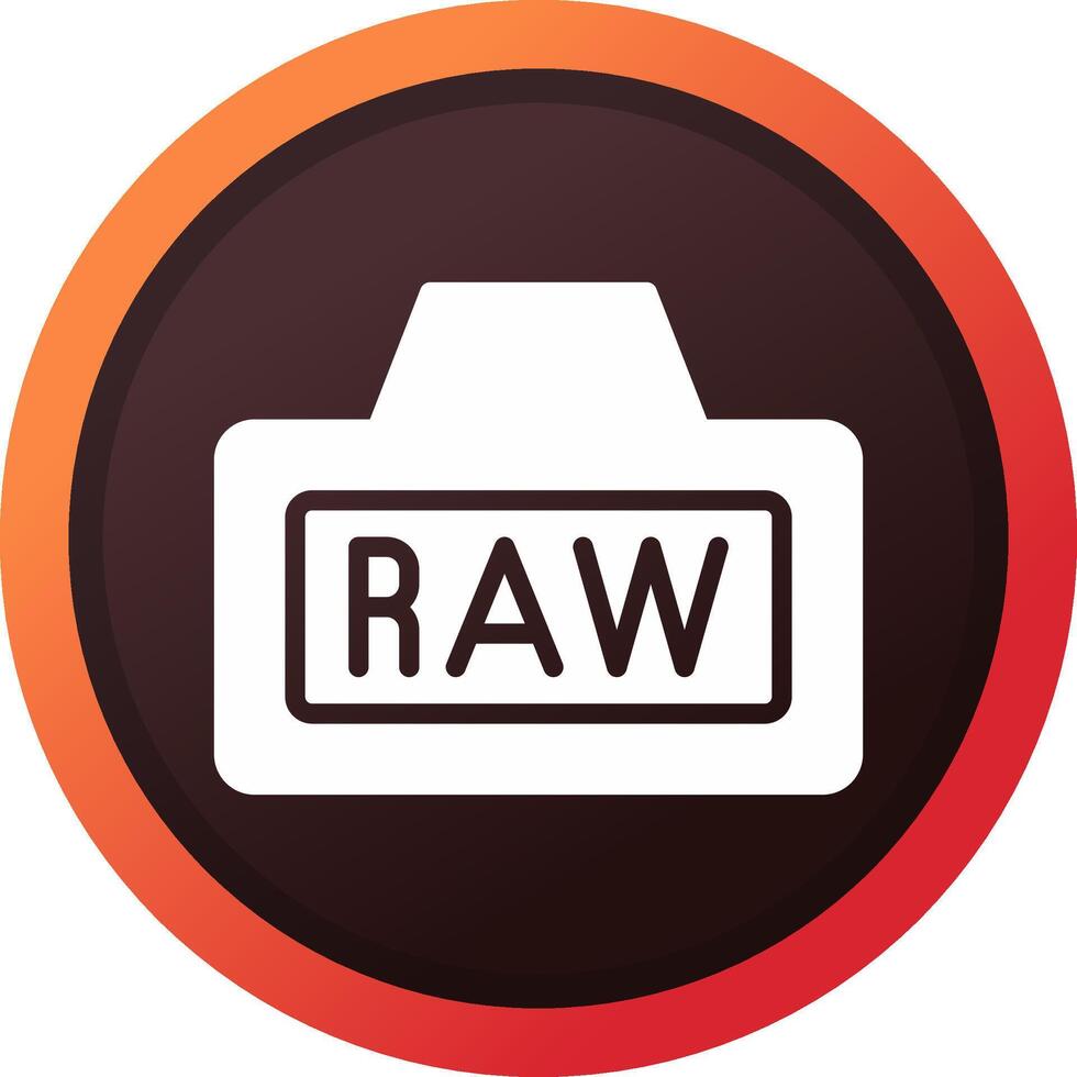 Raw Creative Icon Design vector