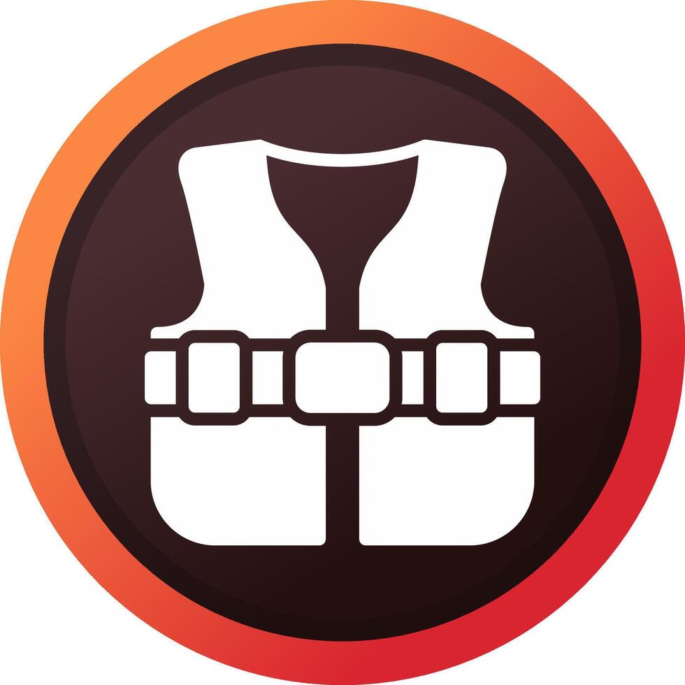 Life Jacket Creative Icon Design vector