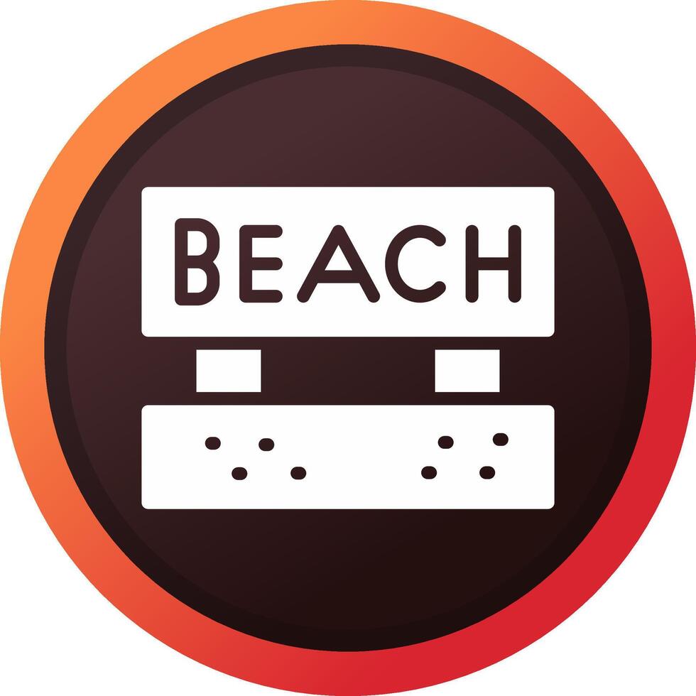 diseño de icono creativo de playa vector