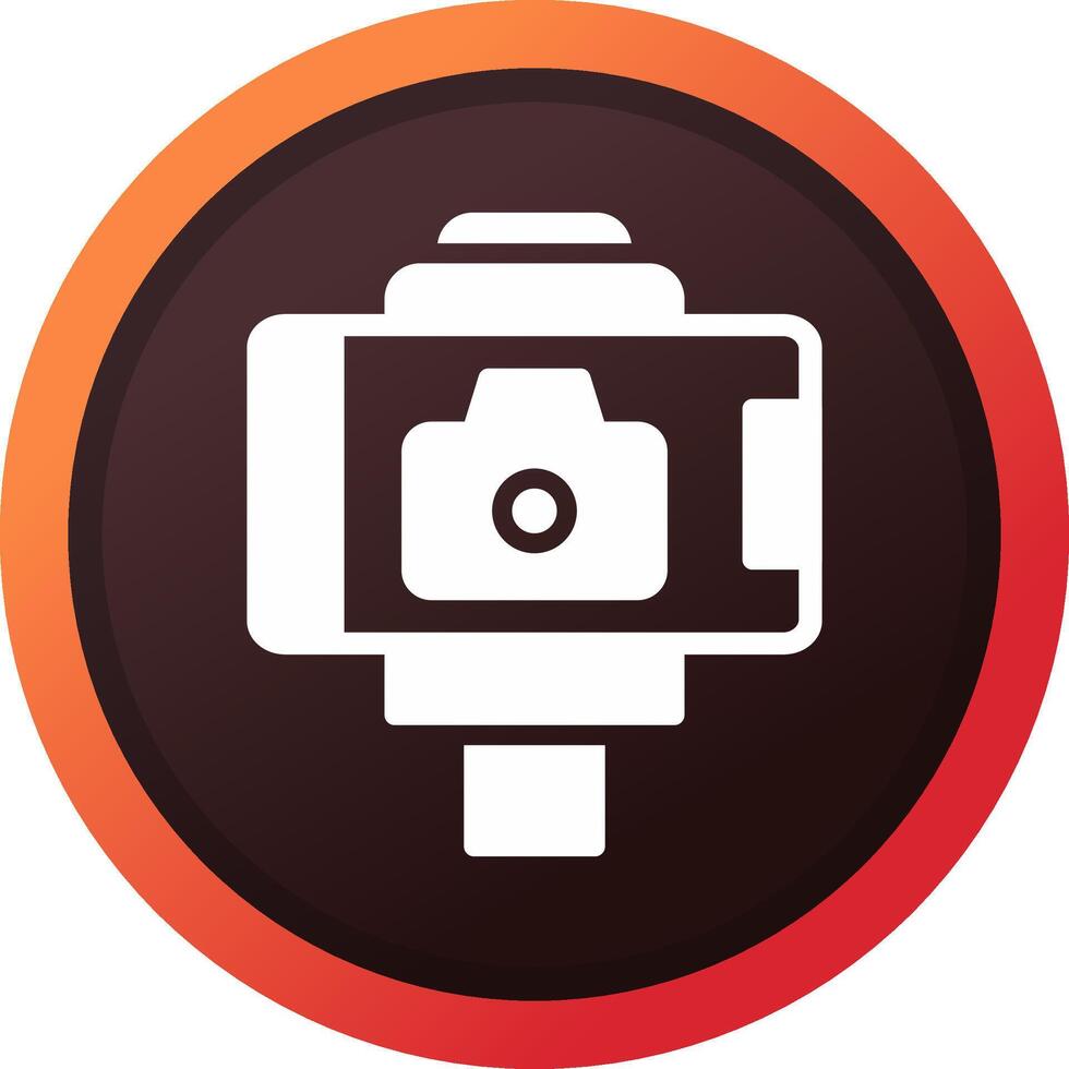 Selfie Stick Creative Icon Design vector