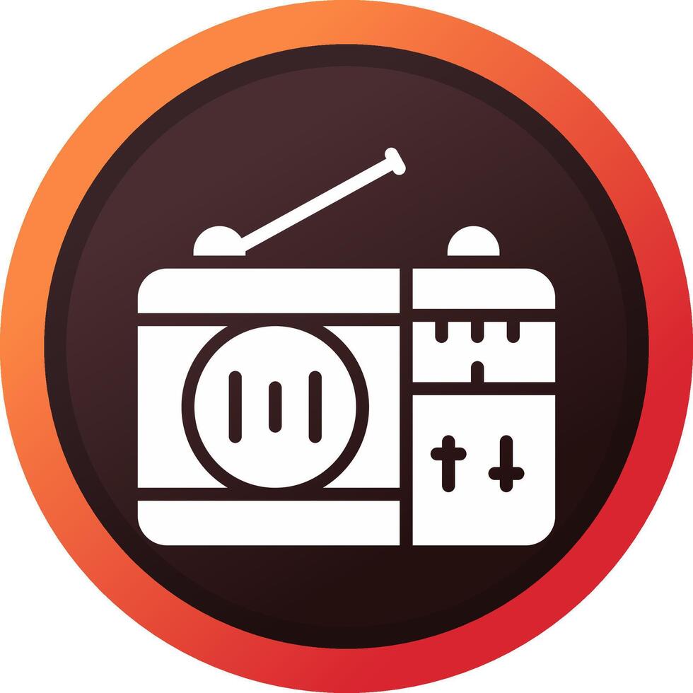 Radio Creative Icon Design vector