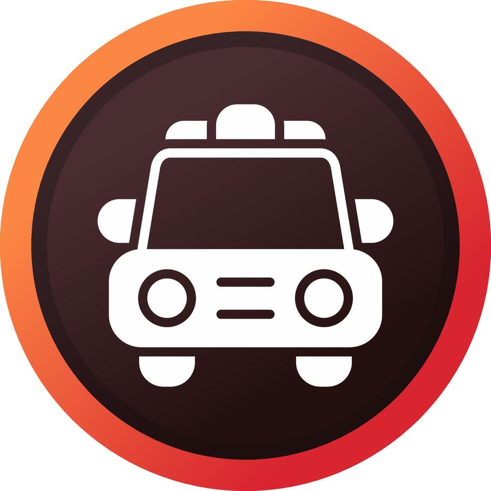 diseño de icono creativo de coche de policía vector