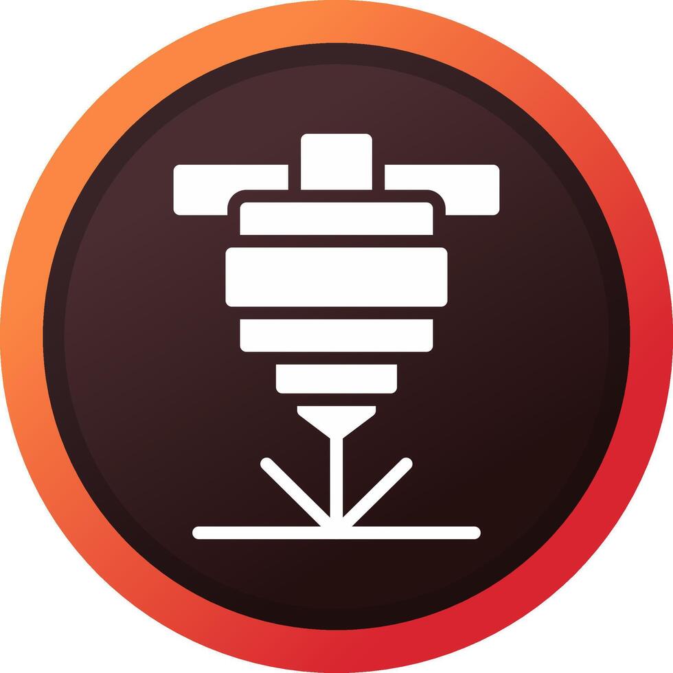 Laser Cutting Creative Icon Design vector