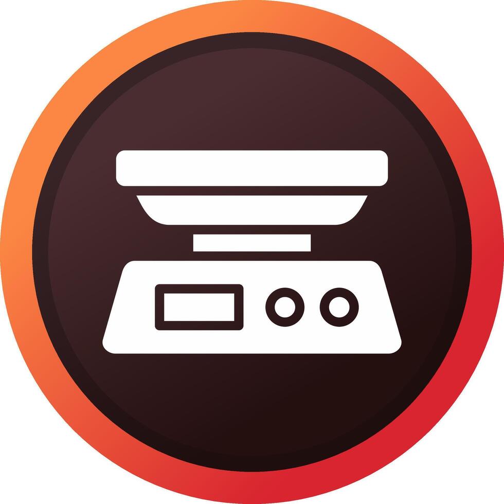 Food Scale Creative Icon Design vector