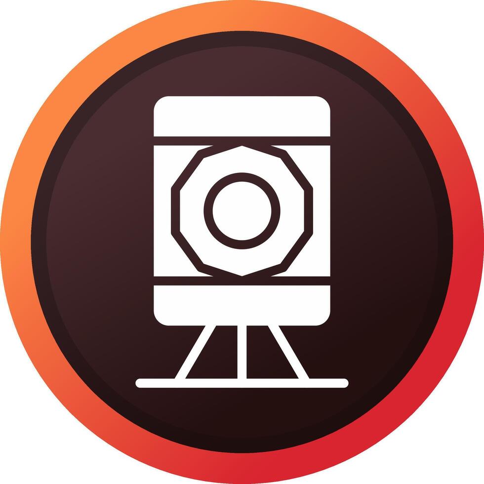 Theodolite Creative Icon Design vector