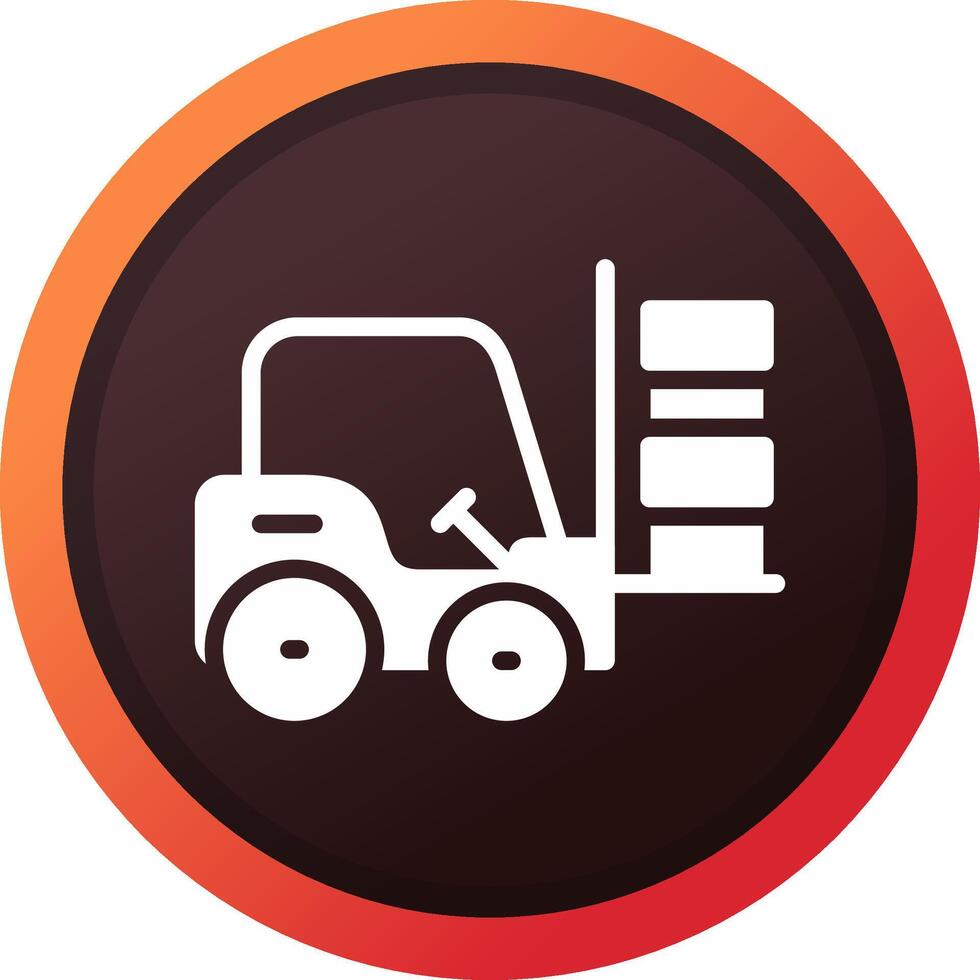 Forklift Creative Icon Design vector