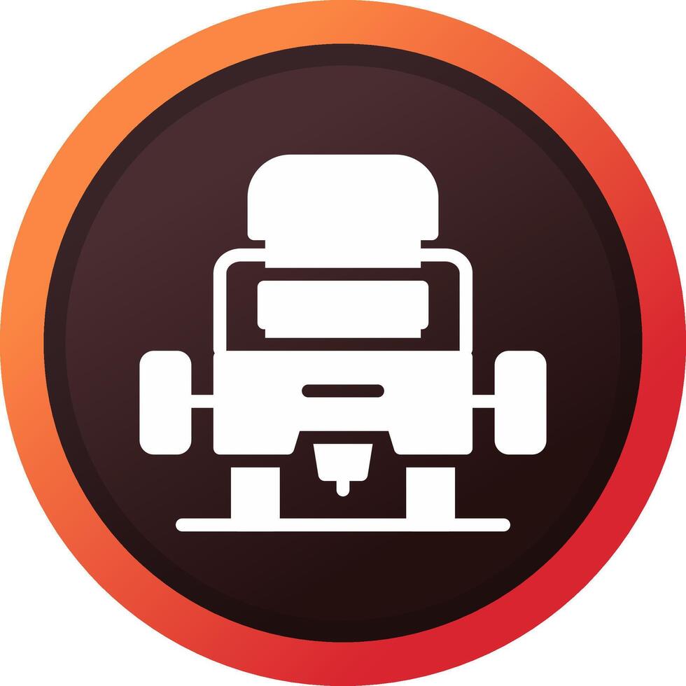 Router Machine Creative Icon Design vector