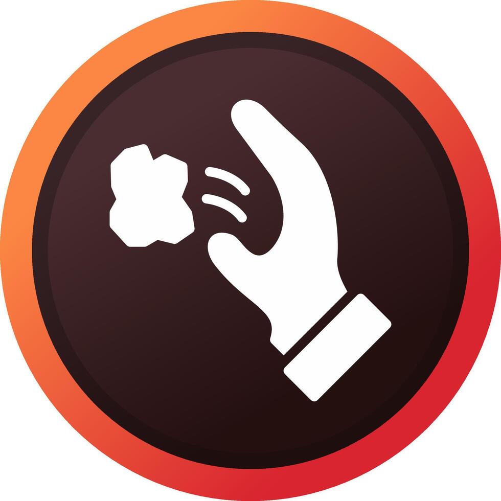 Throwing Trash Creative Icon Design vector