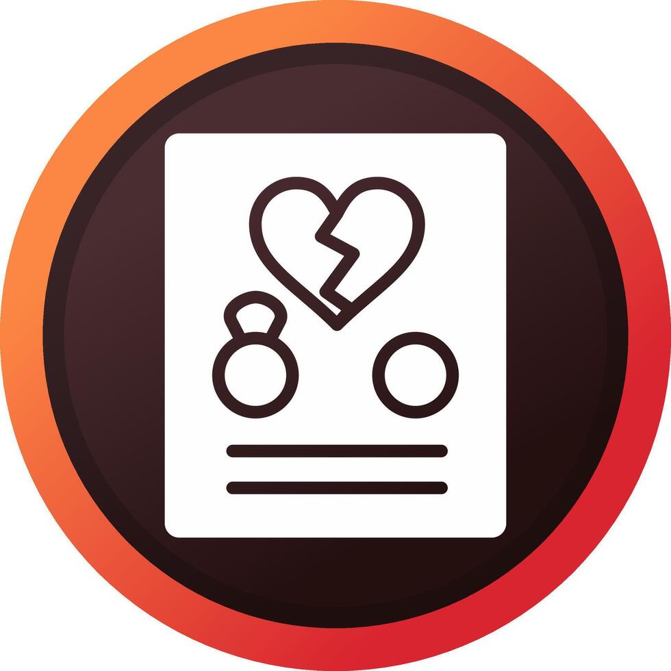 Divorce Creative Icon Design vector