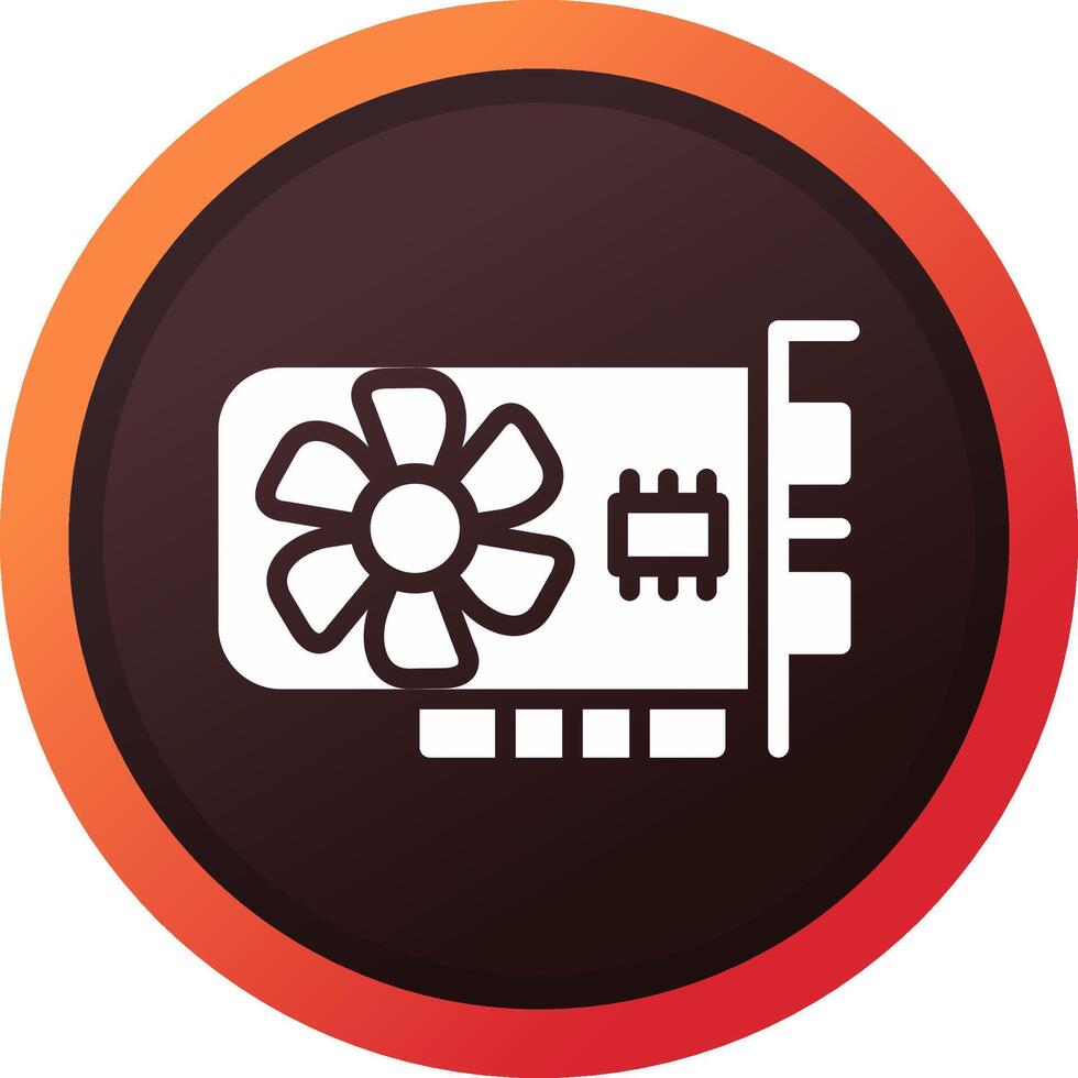 Graphic Card Creative Icon Design vector