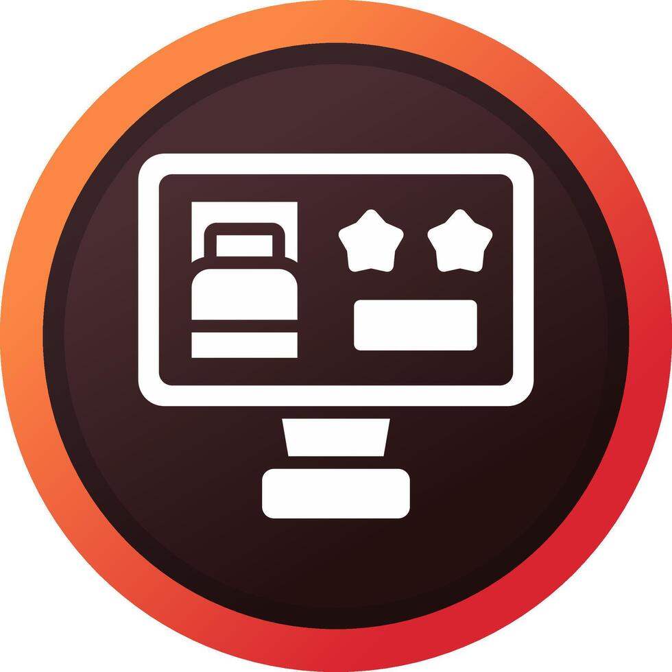 Online Booking Creative Icon Design vector
