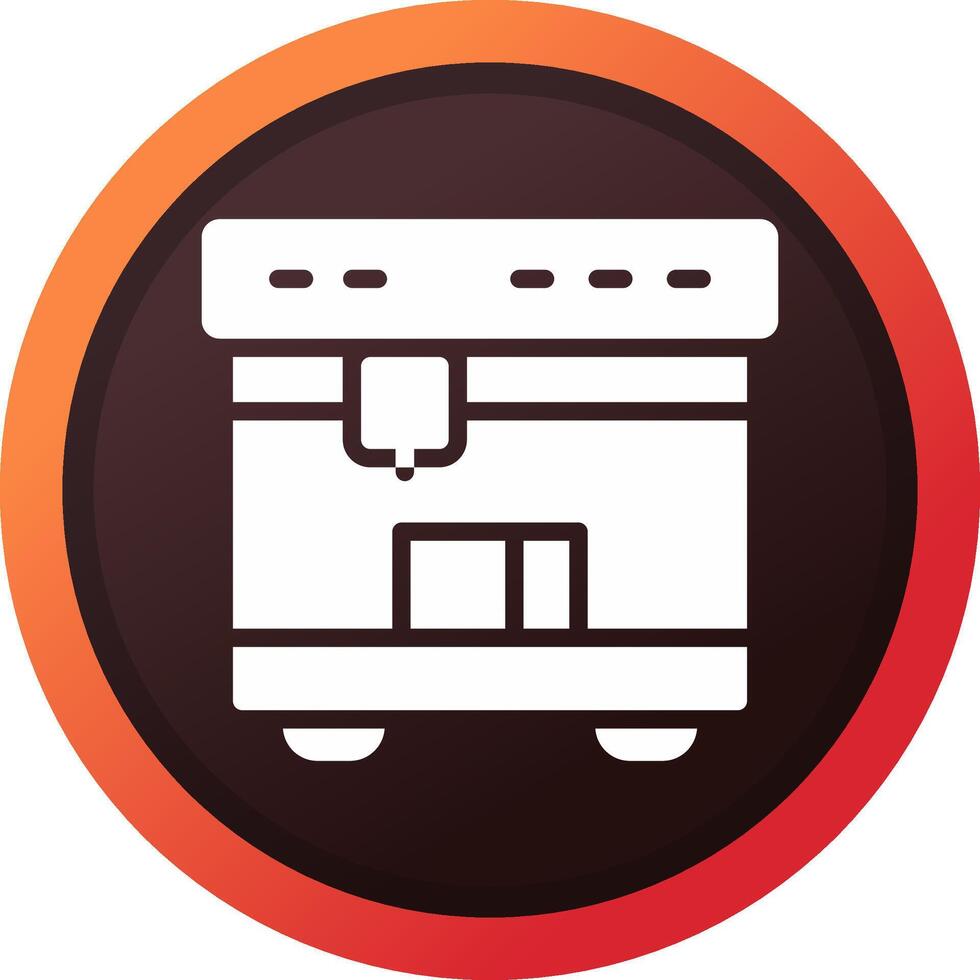 3D Printing Creative Icon Design vector