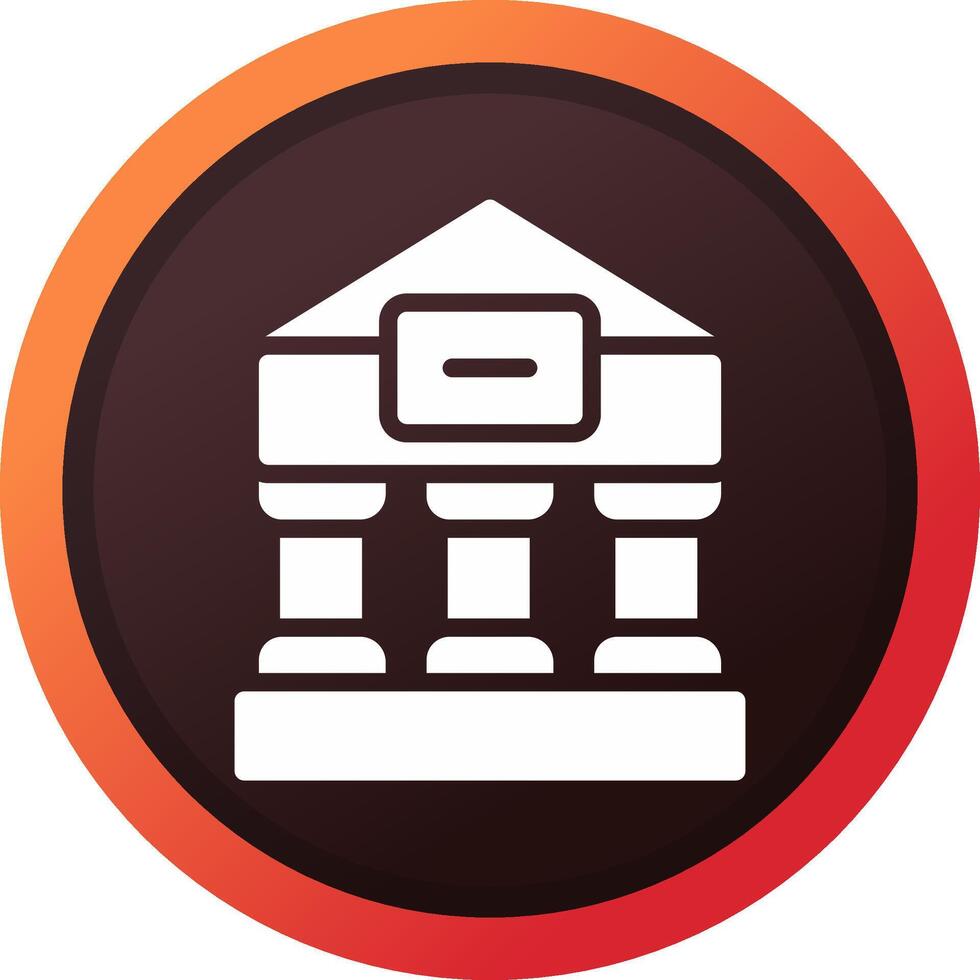 Greek Temple Creative Icon Design vector