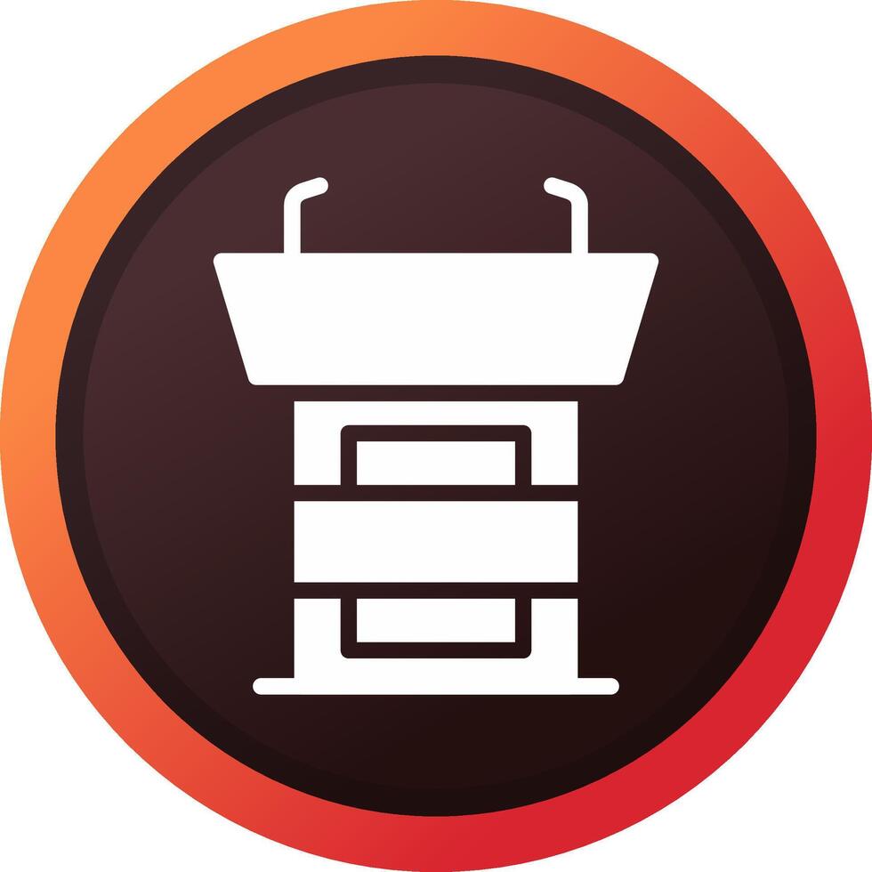 glyph Gradient Corner Design vector