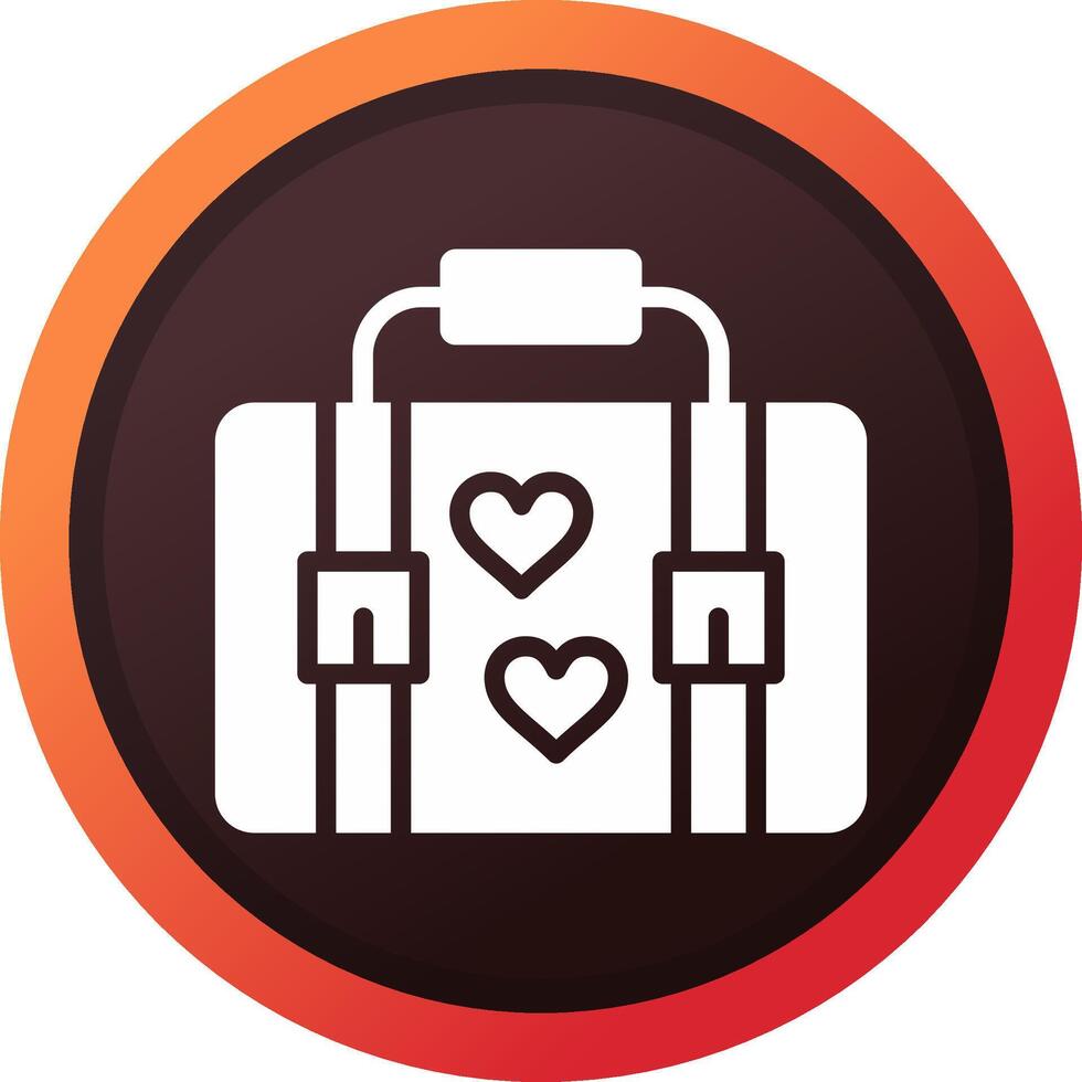 Suitcase Creative Icon Design vector