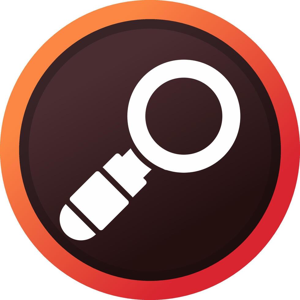 Magnifying Glass Creative Icon Design vector