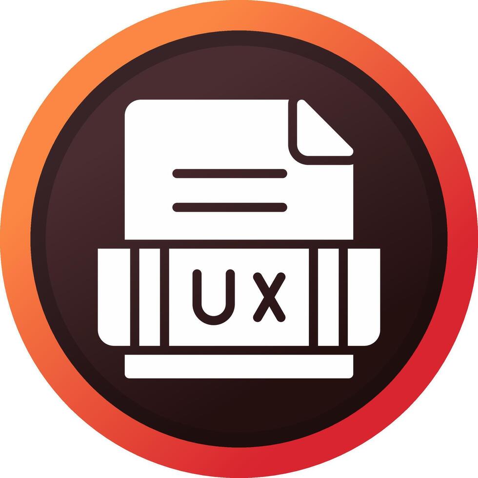 Ux Format Creative Icon Design vector