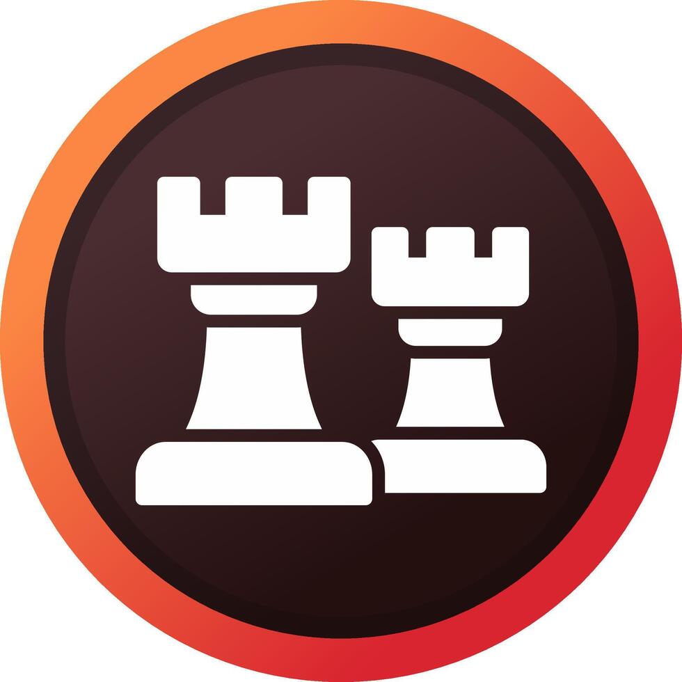 Chess Towers Creative Icon Design vector