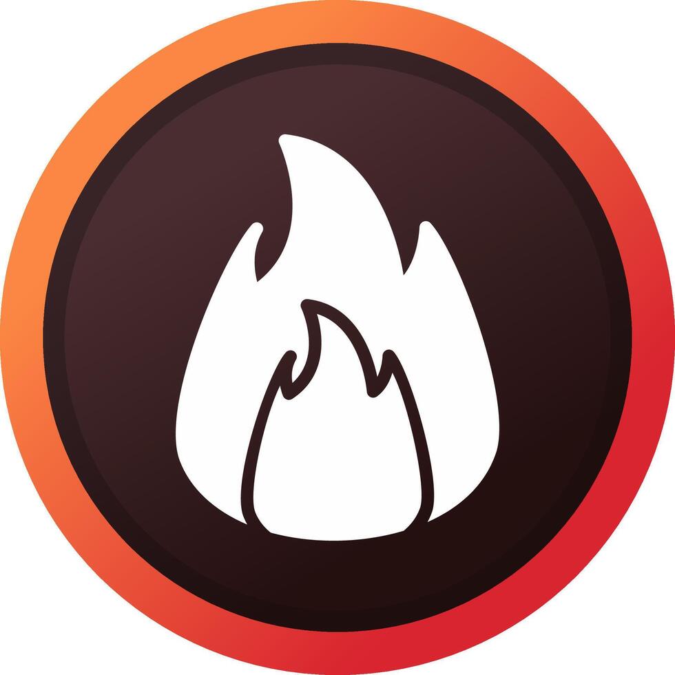 On Fire Creative Icon Design vector