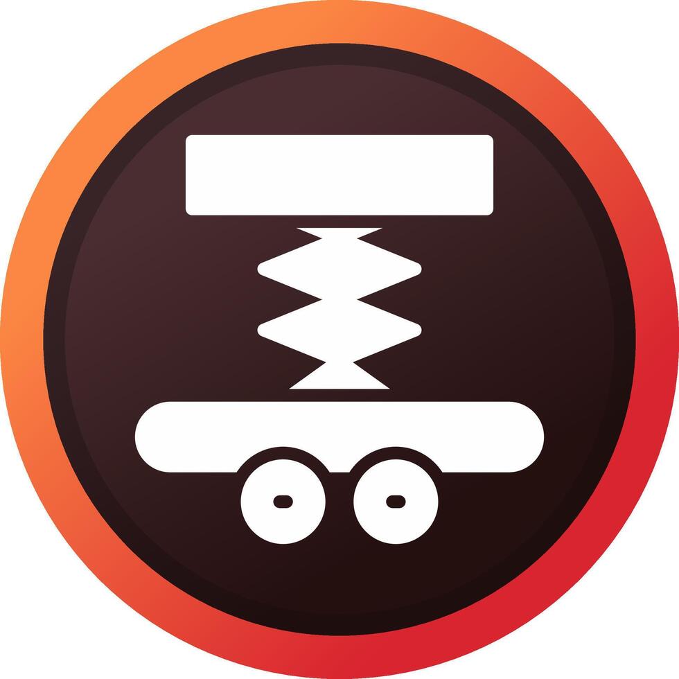 Car Lifter Creative Icon Design vector
