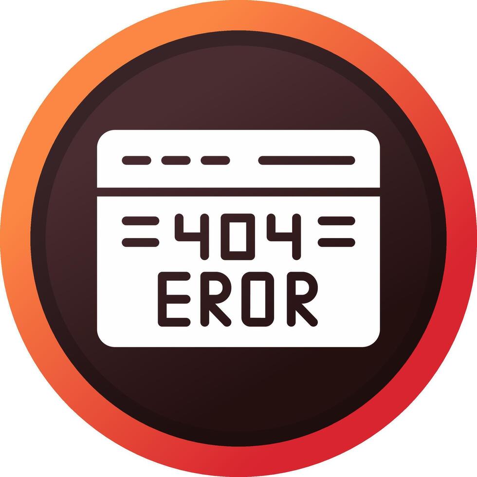 Diseño de icono creativo de error 404 vector