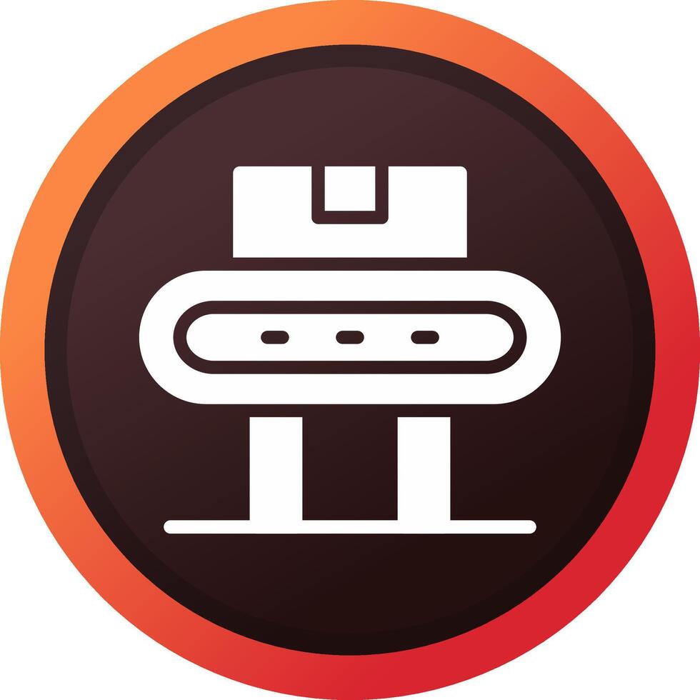 Conveyor Belt Creative Icon Design vector