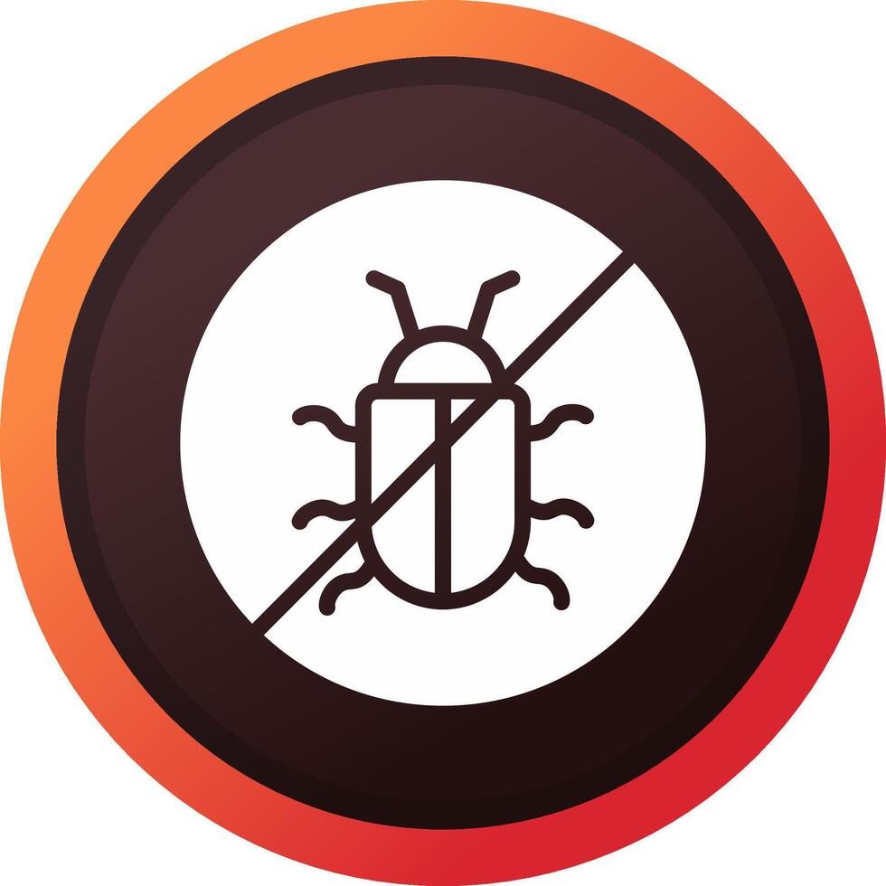 No Bug Creative Icon Design vector