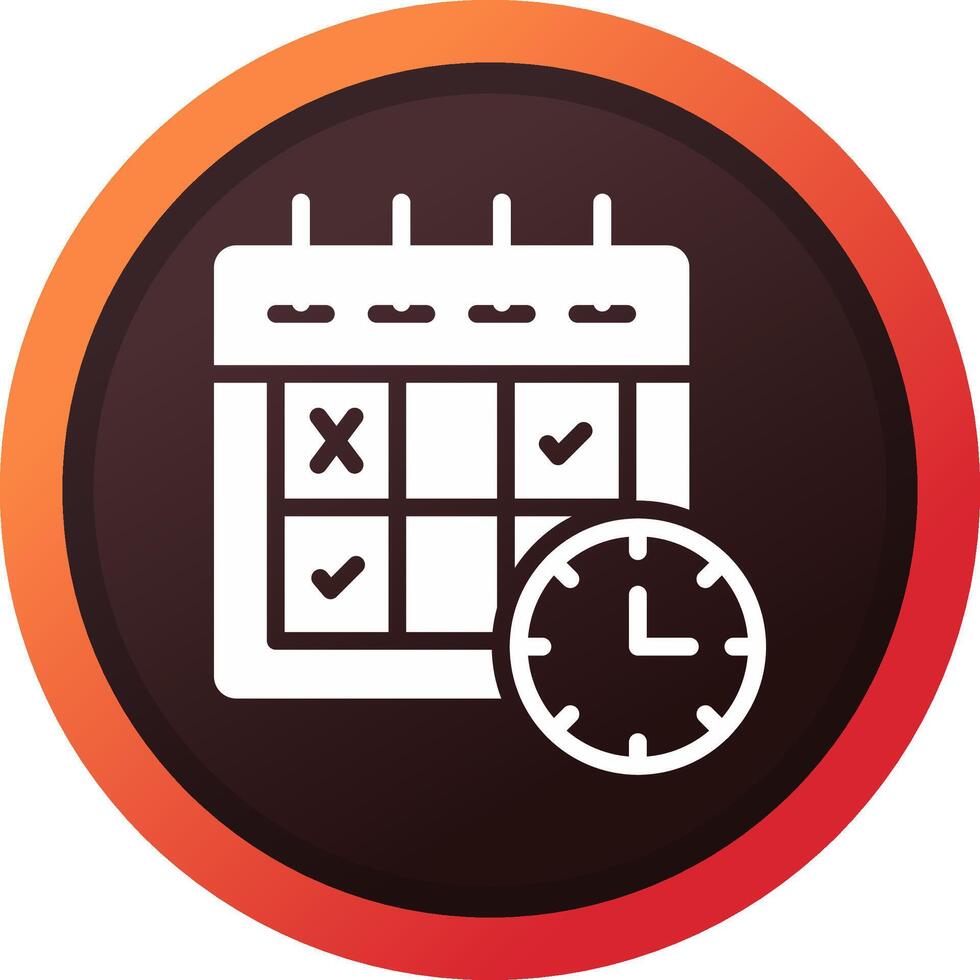 Schedule Creative Icon Design vector