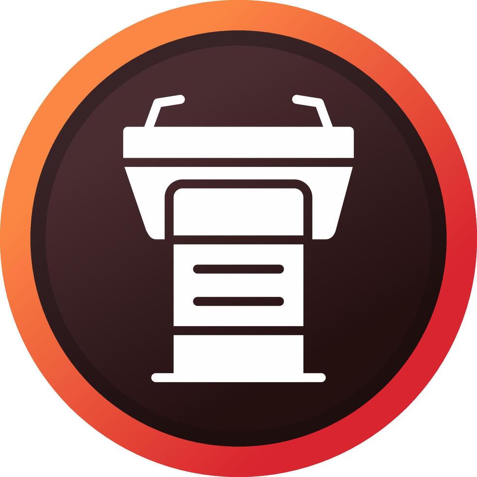 Tribune Creative Icon Design vector