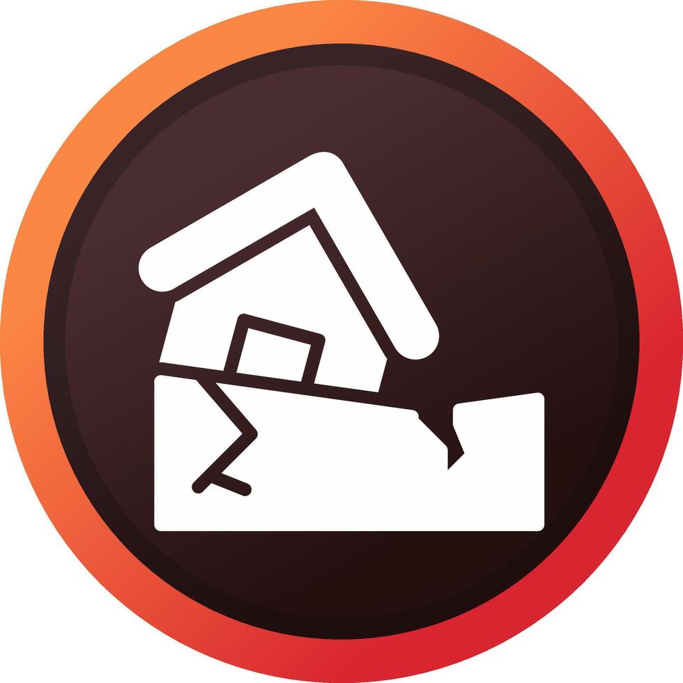 Earthquake Creative Icon Design vector