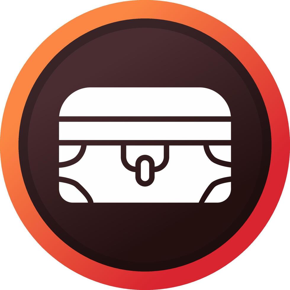 Treasure Chest Creative Icon Design vector