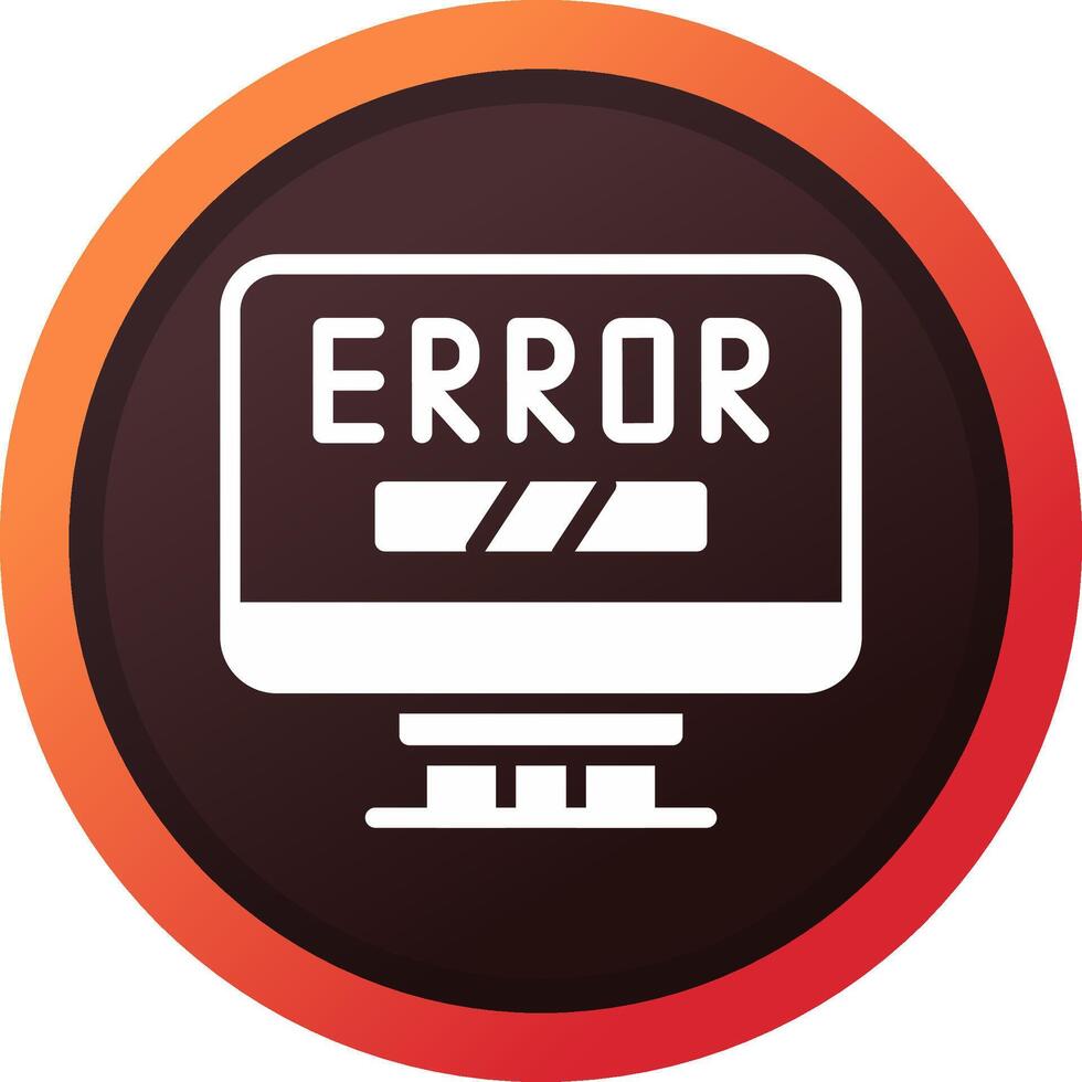 diseño de icono creativo de error vector