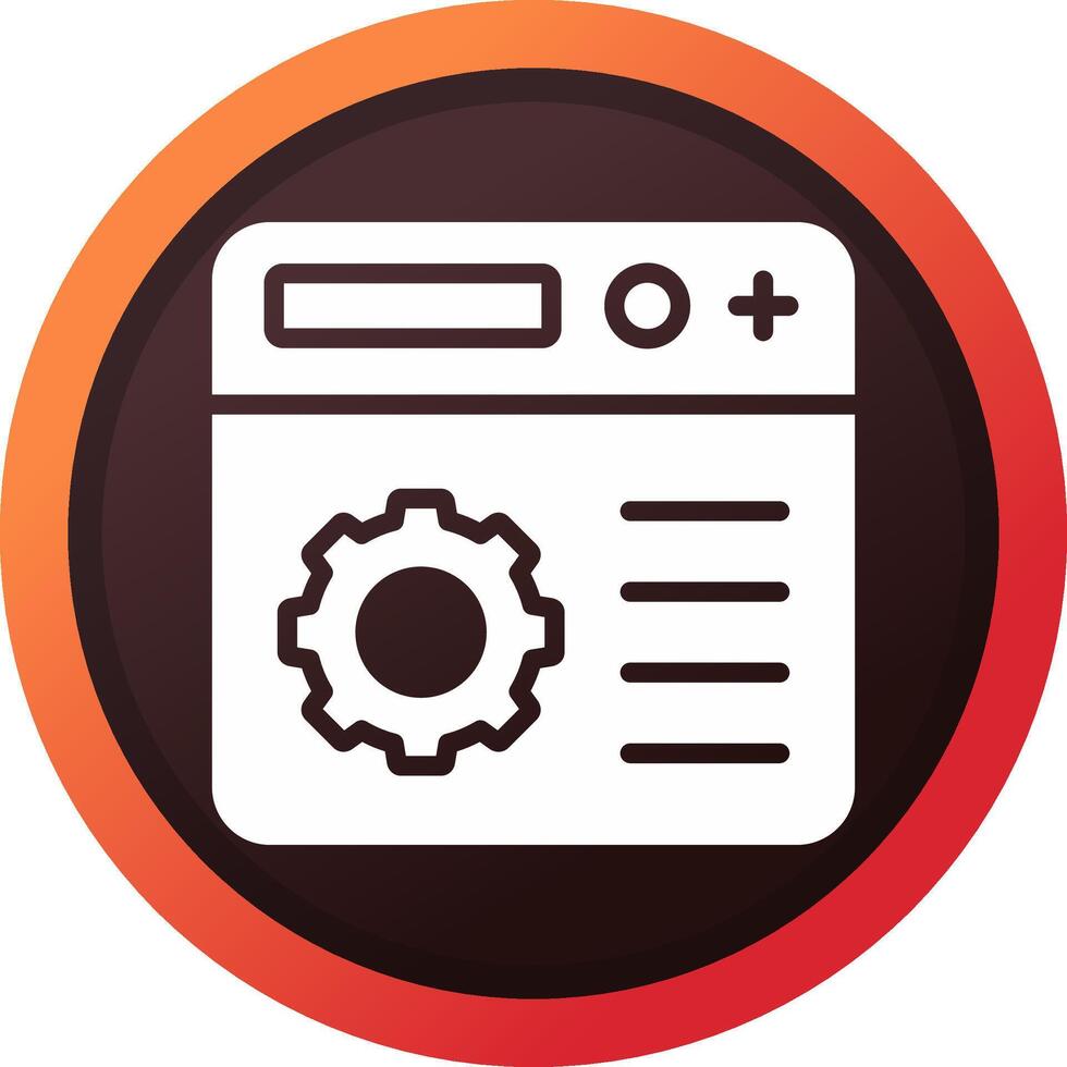 Setting Creative Icon Design vector