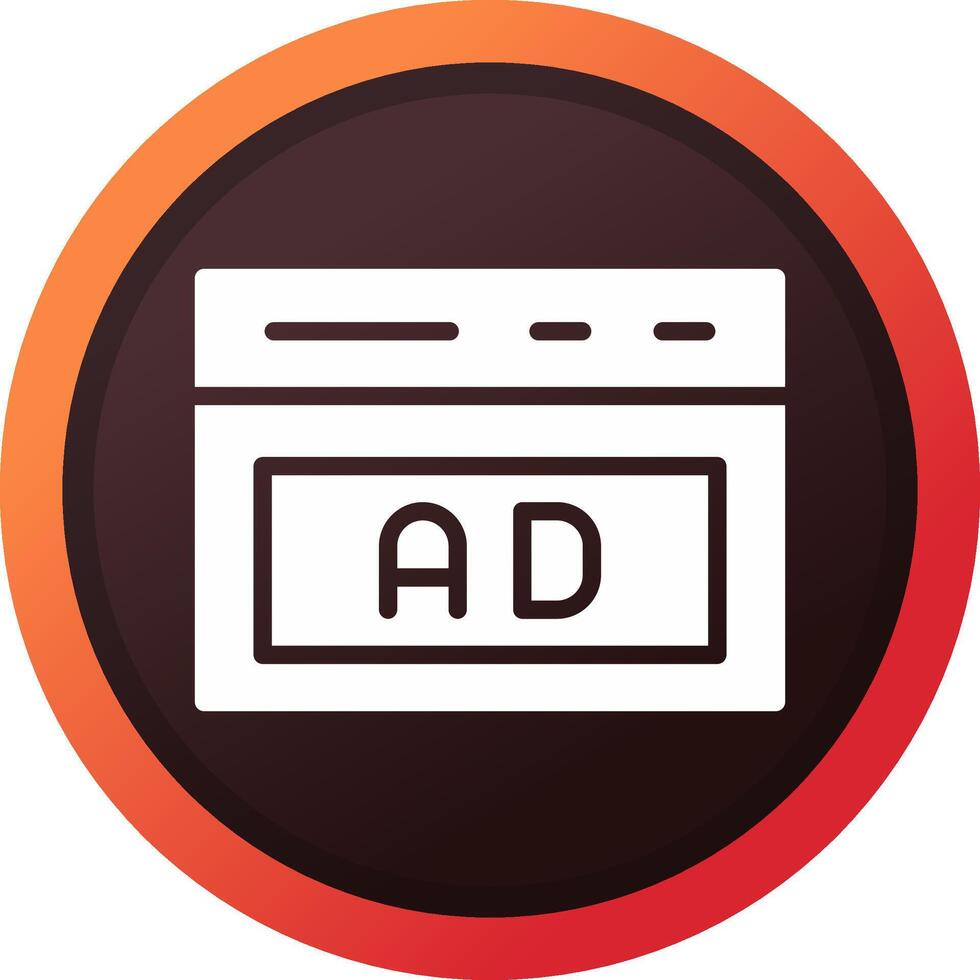 Native Advertising Creative Icon Design vector
