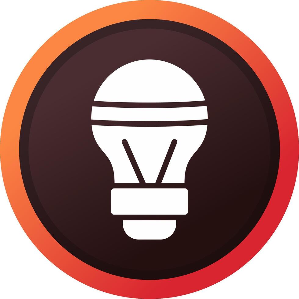 LED Bulb Creative Icon Design vector