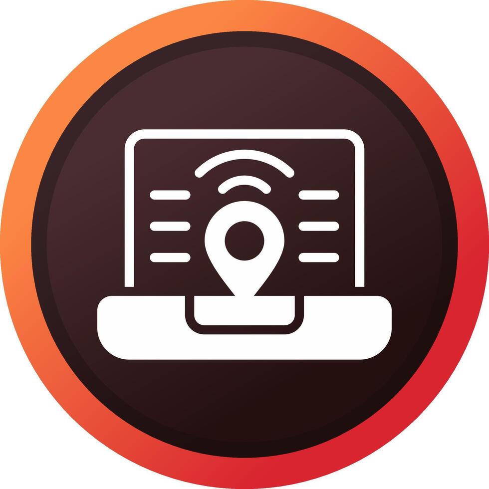 Digital Nomad Hub Creative Icon Design vector