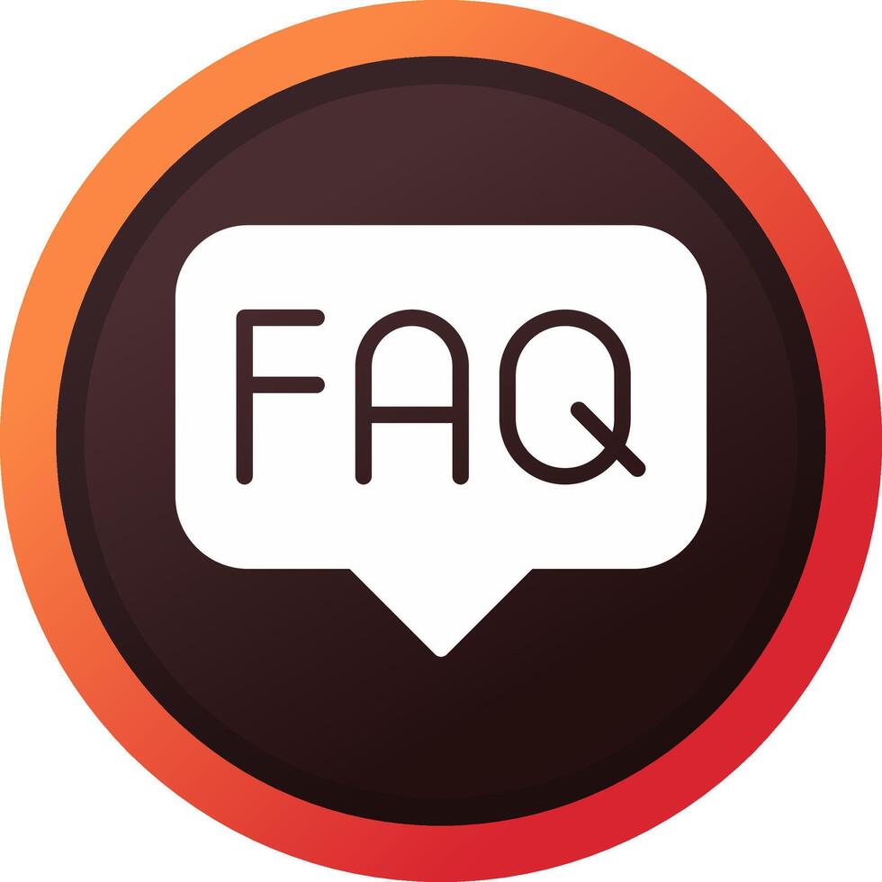 FAQ Creative Icon Design vector