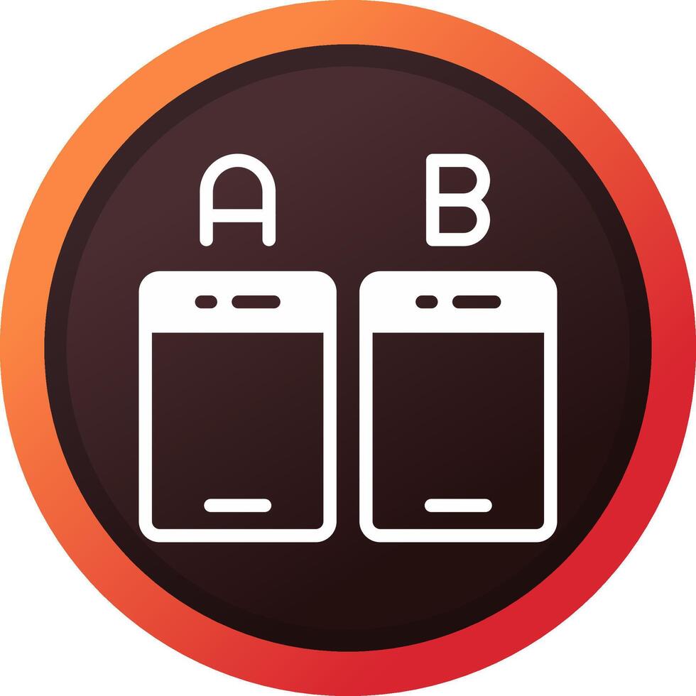 Ab Testing Creative Icon Design vector