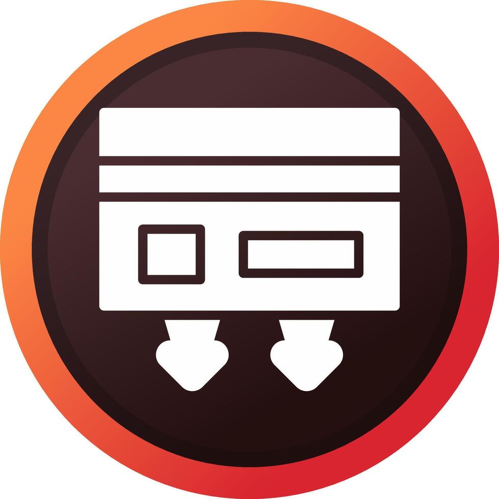 Cash Withdrawal Creative Icon Design vector