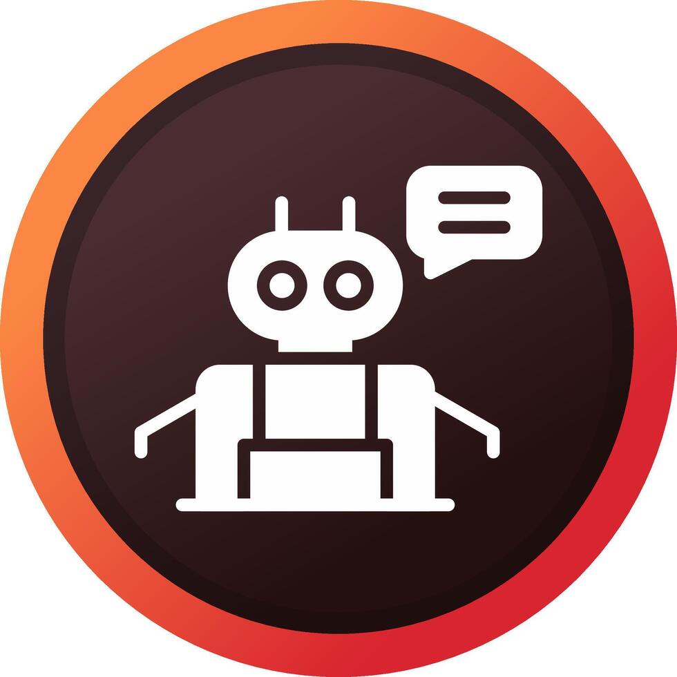 Chatbot Creative Icon Design vector