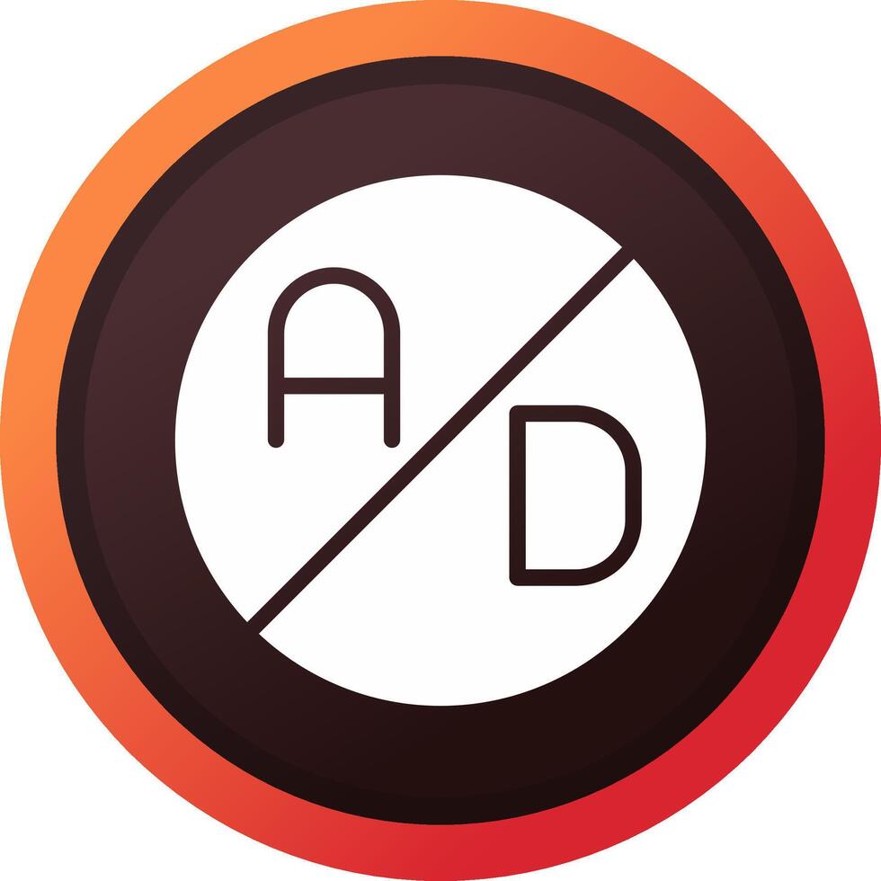 Ad Blocker Creative Icon Design vector