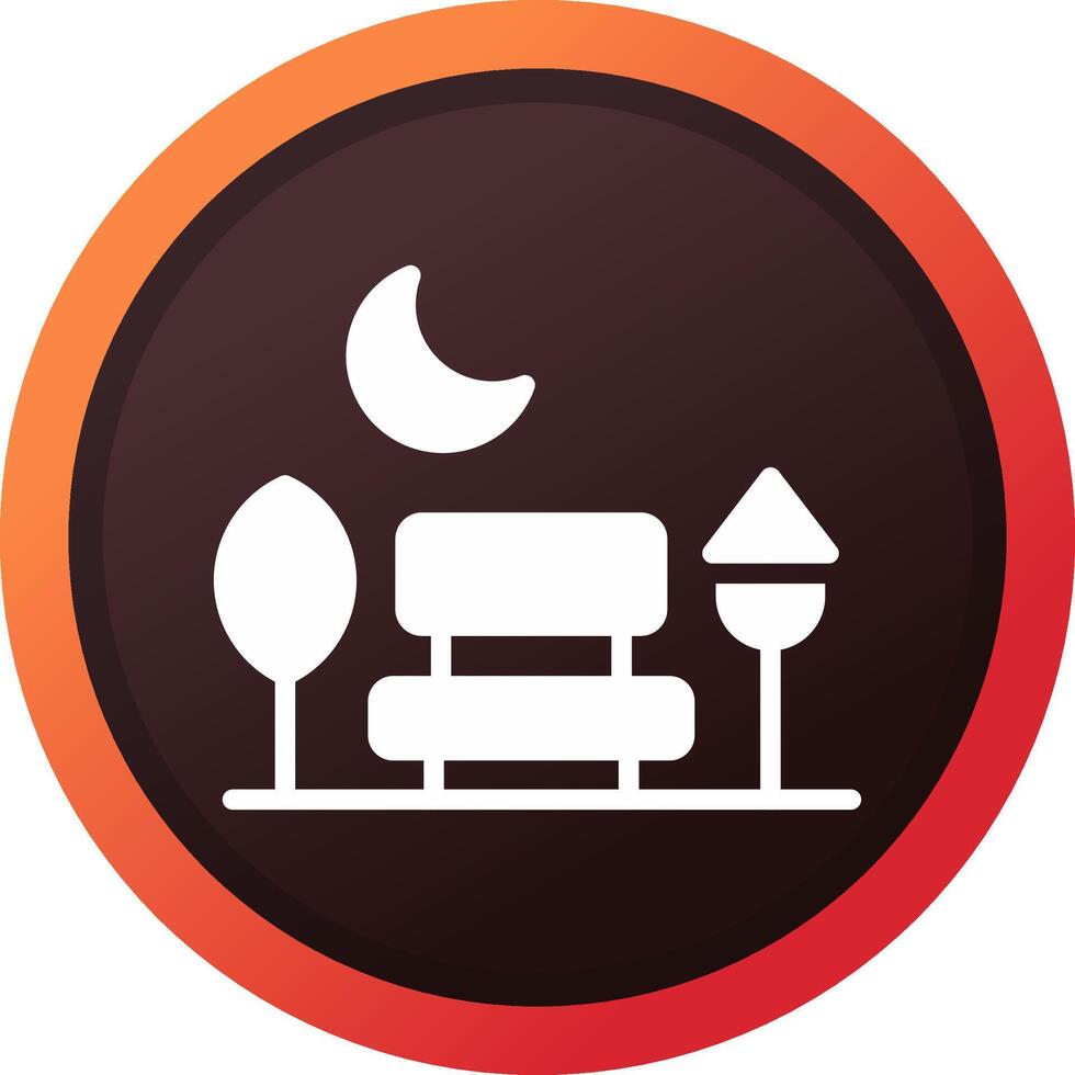 Park Landscape Creative Icon Design vector
