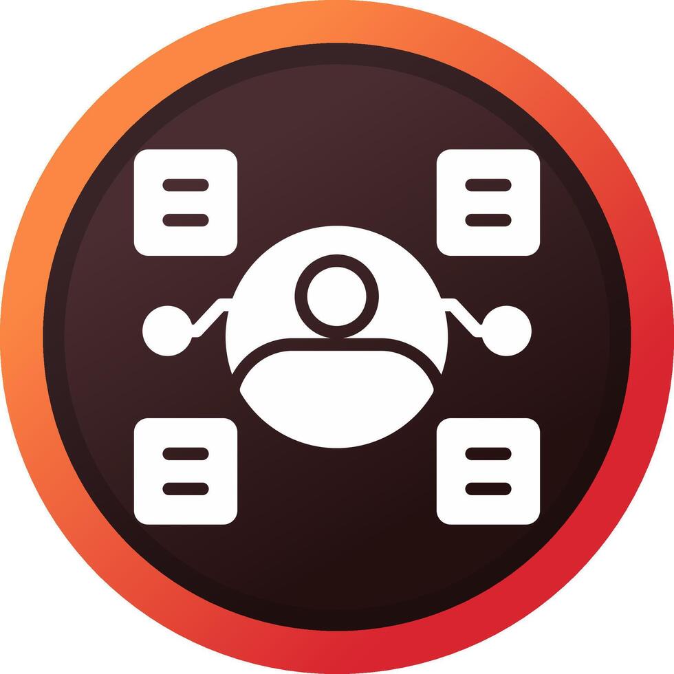 User Predictions Creative Icon Design vector
